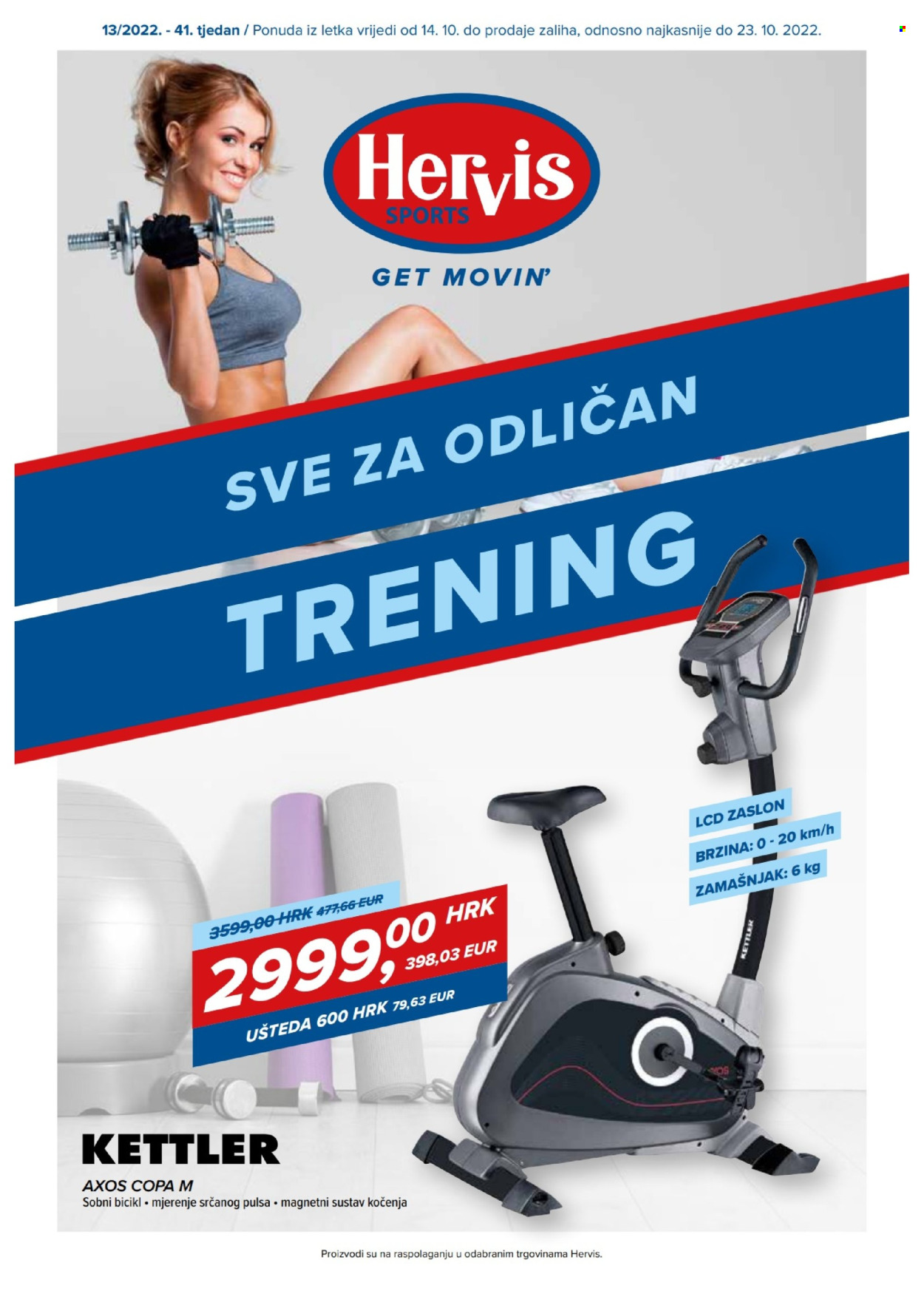 Hervis katalog - 14.10.2022. - 23.10.2022. Stranica 1