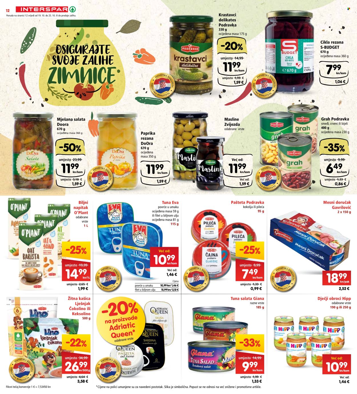INTERSPAR katalog - 19.10.2022. - 25.10.2022. Stranica 12