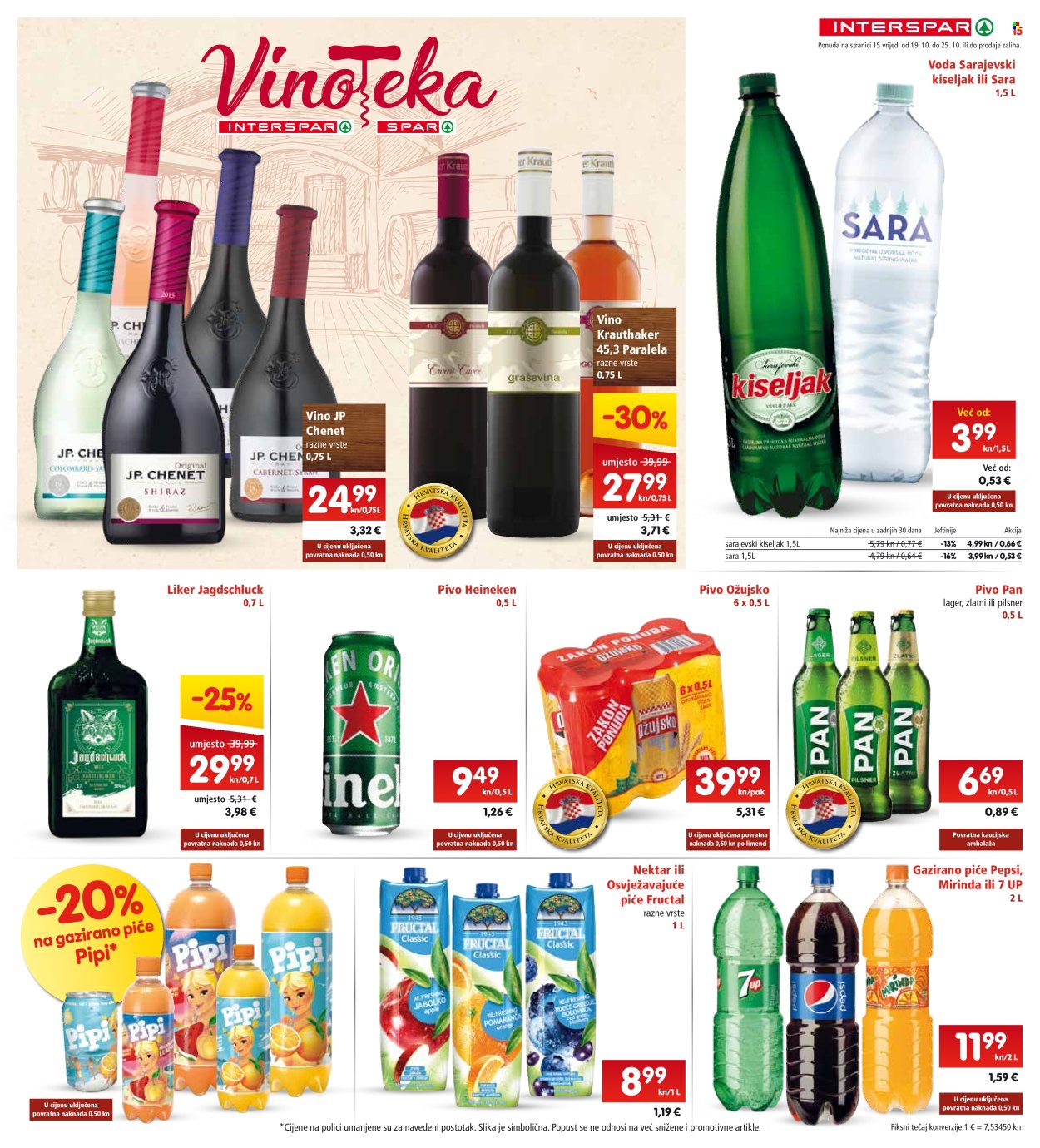 INTERSPAR katalog - 19.10.2022. - 25.10.2022. Stranica 15
