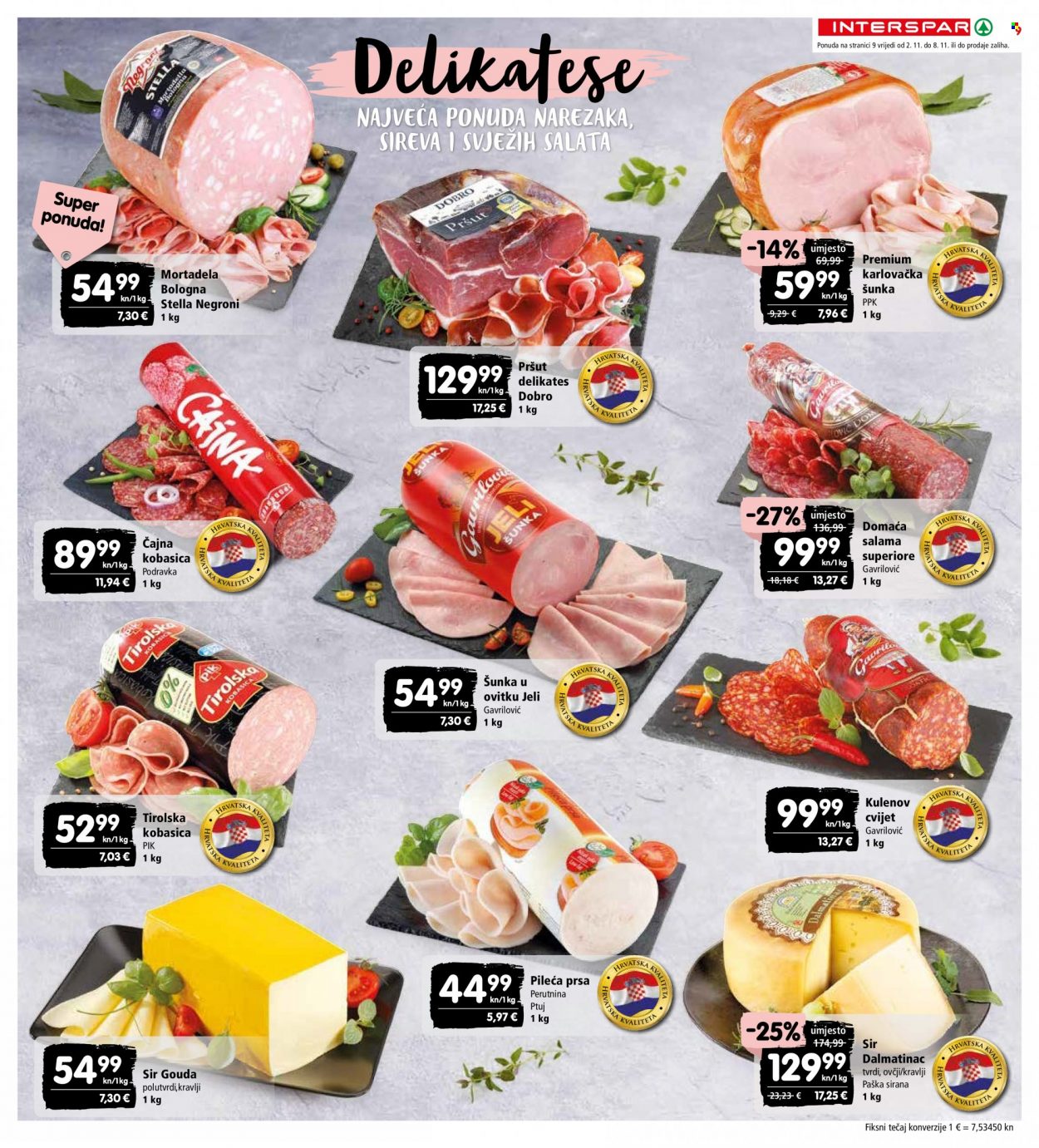 INTERSPAR katalog - 02.11.2022. - 08.11.2022. Stranica 9