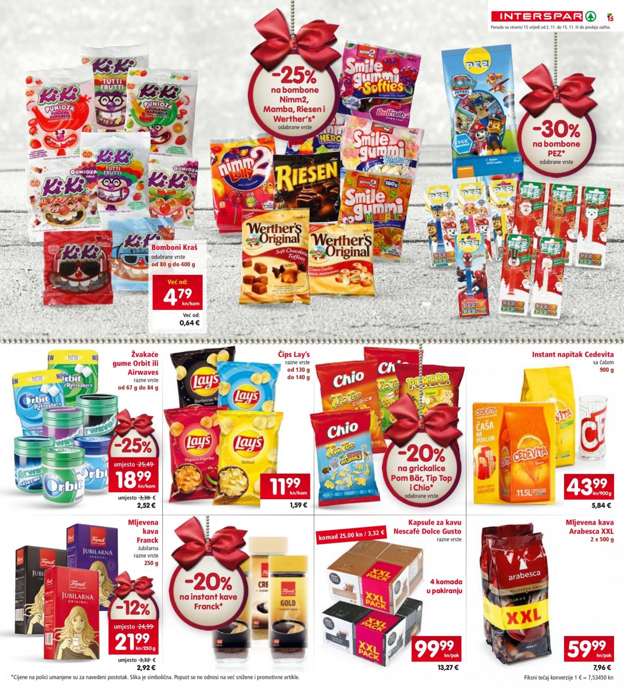 INTERSPAR katalog - 02.11.2022. - 08.11.2022. Stranica 15