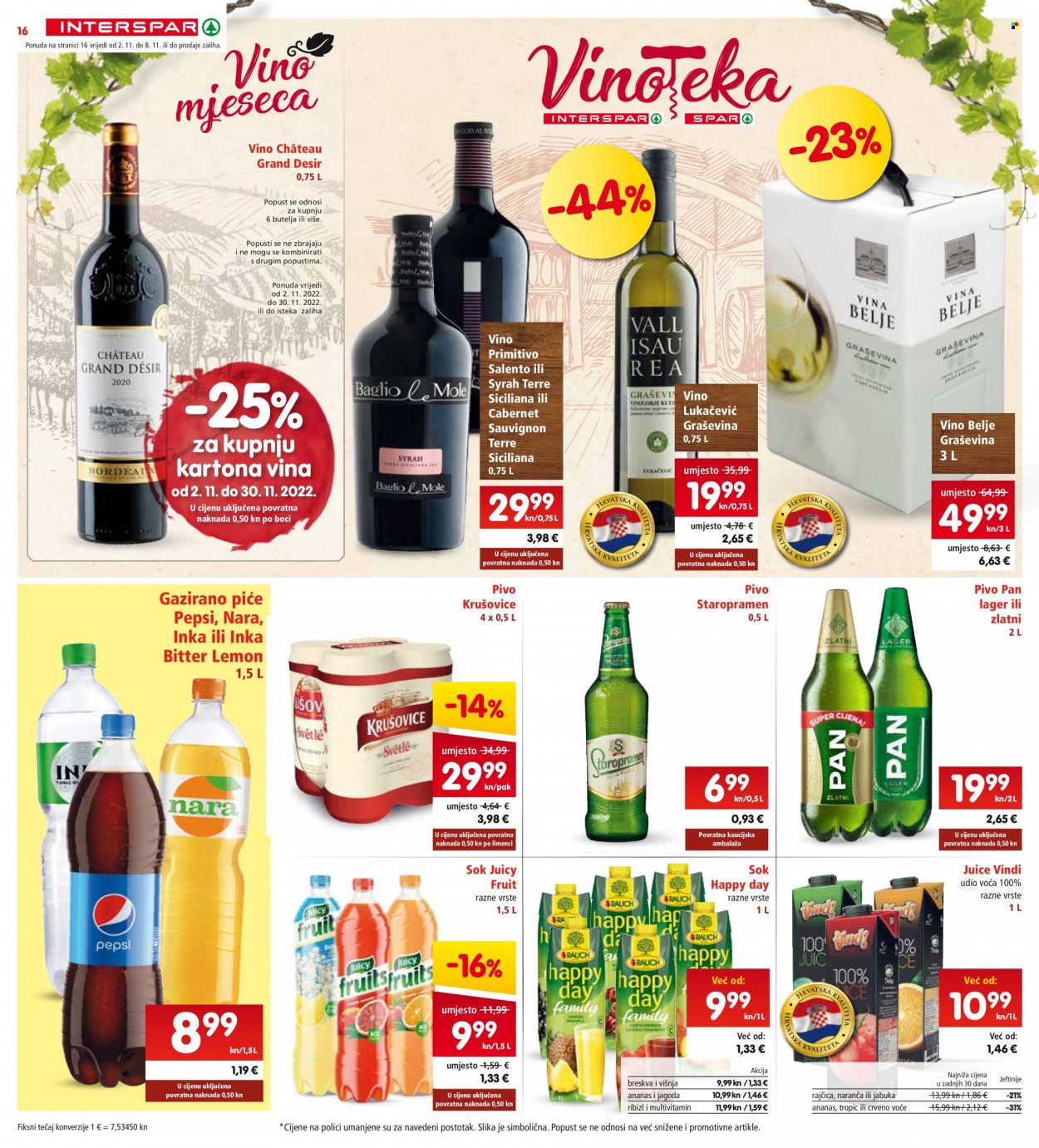 INTERSPAR katalog - 02.11.2022. - 08.11.2022. Stranica 16