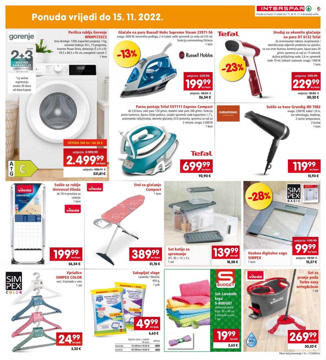 INTERSPAR katalog - 02.11.2022. - 08.11.2022. Stranica 17