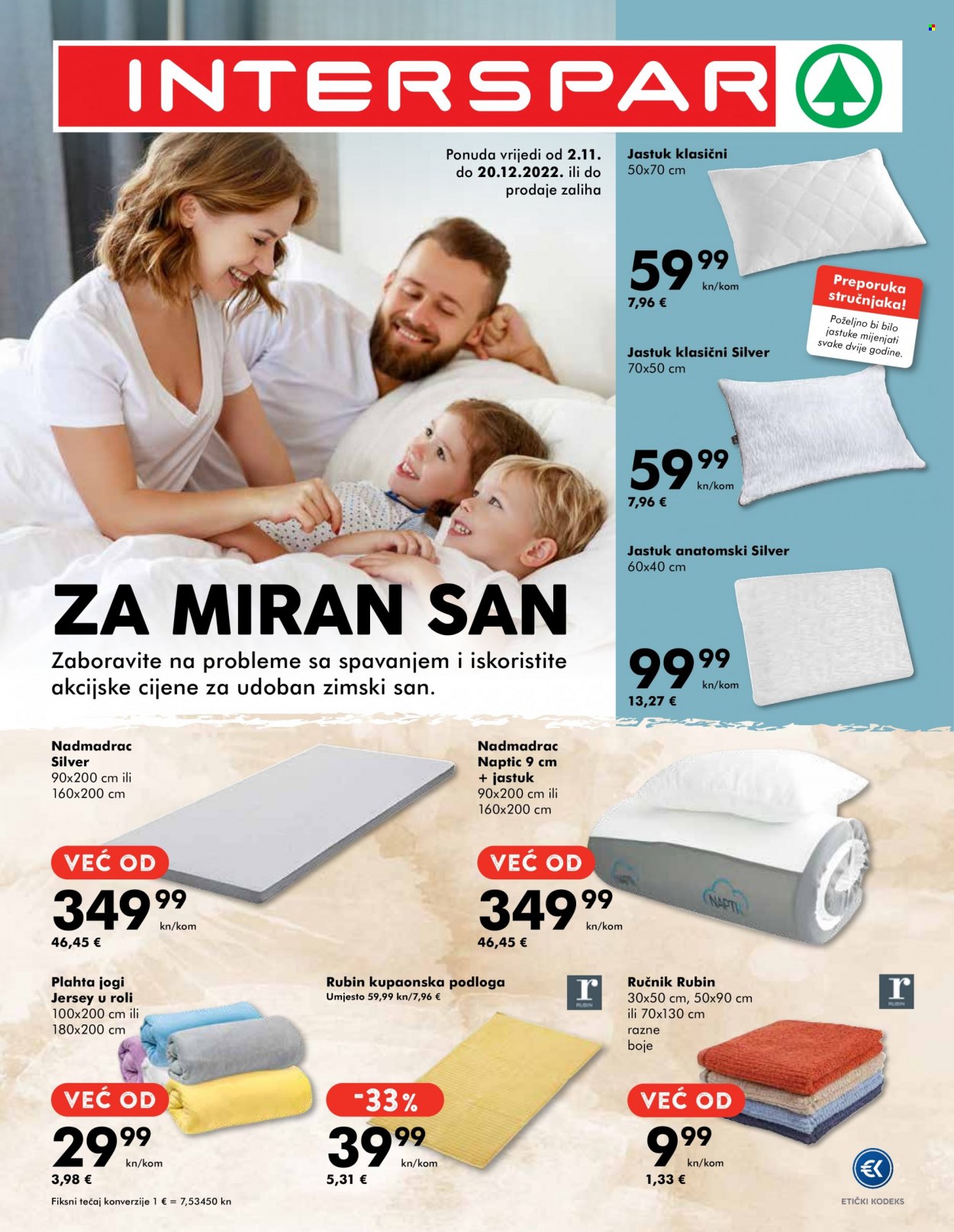 INTERSPAR katalog - 02.11.2022. - 20.11.2022. Stranica 1