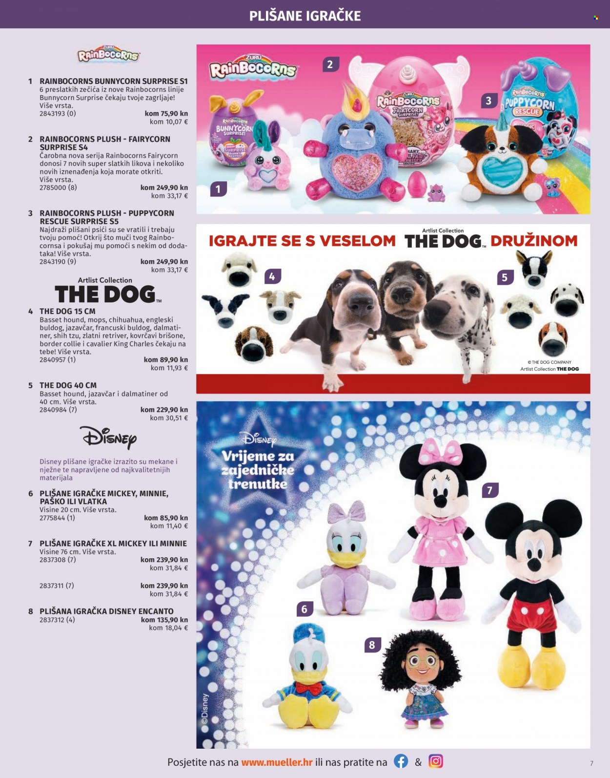 thumbnail - Müller katalog - 07.11.2022. - 31.12.2022. - Sniženi proizvodi - Disney, Mickey Mouse, Minnie Mouse, igračka, plišana igračka. Stranica 7.