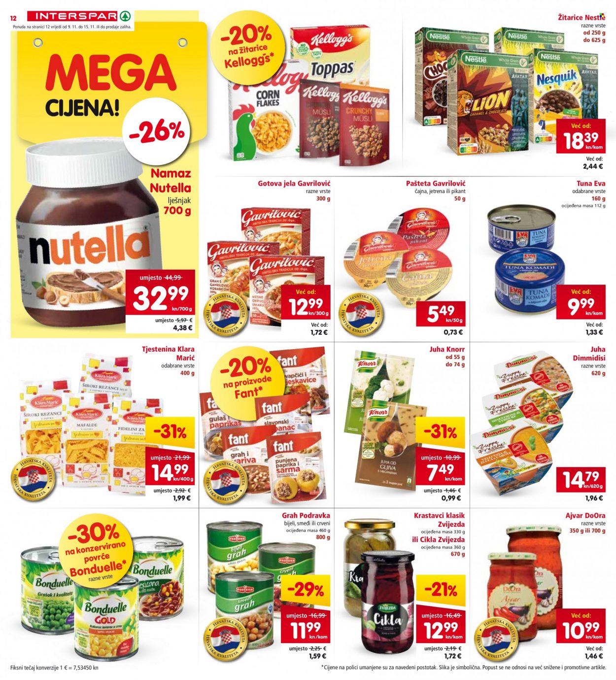 INTERSPAR katalog - 09.11.2022. - 15.11.2022. Stranica 12