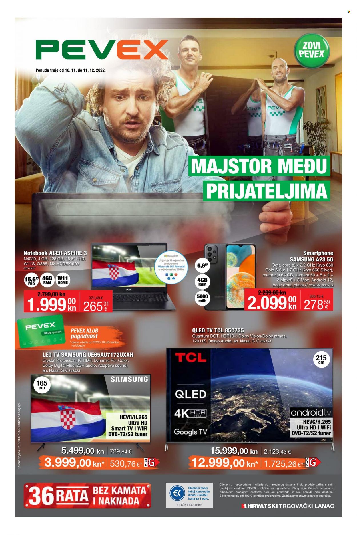 Pevex katalog - 10.11.2022. - 11.12.2022. Stranica 1
