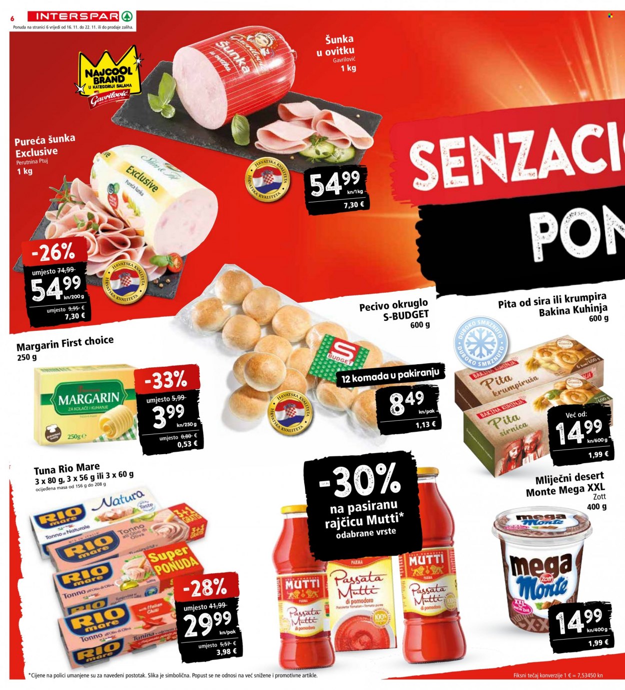 INTERSPAR katalog - 16.11.2022. - 22.11.2022. Stranica 6