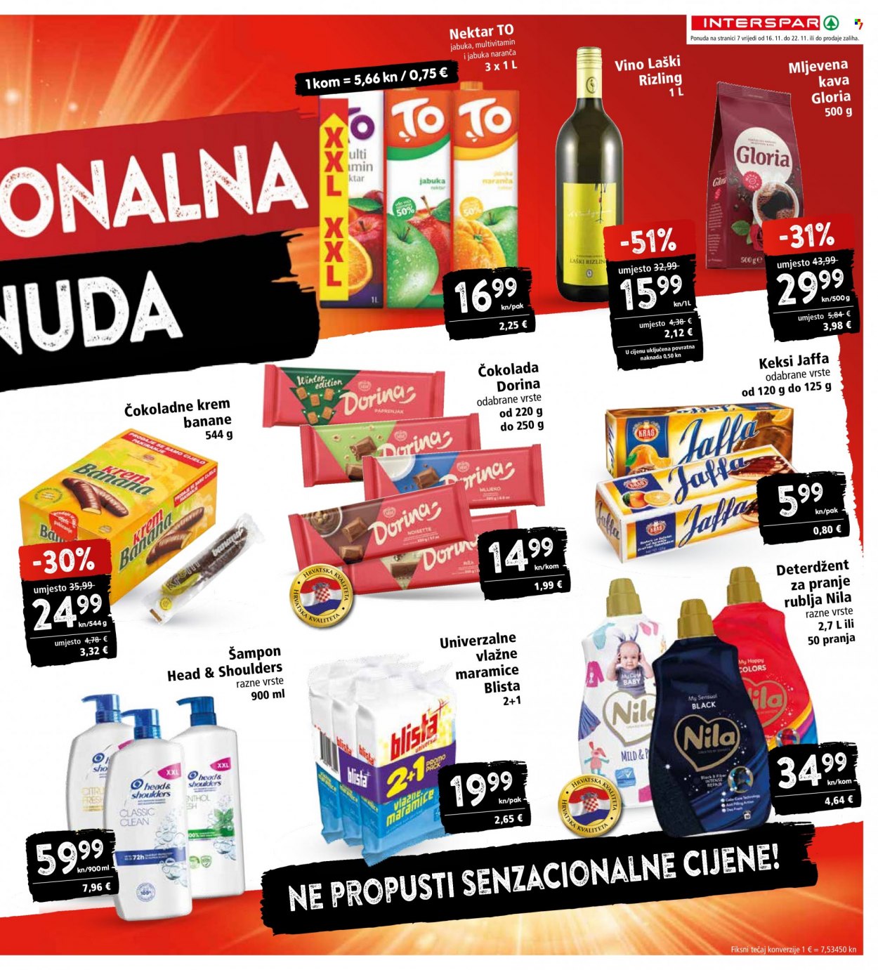 INTERSPAR katalog - 16.11.2022. - 22.11.2022. Stranica 7