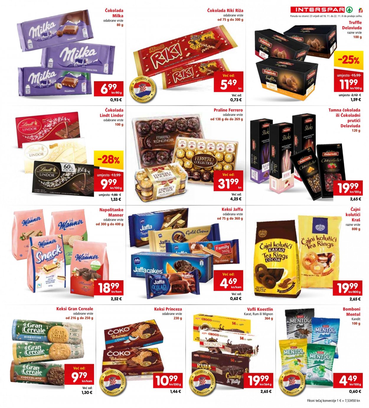 INTERSPAR katalog - 16.11.2022. - 22.11.2022. Stranica 23