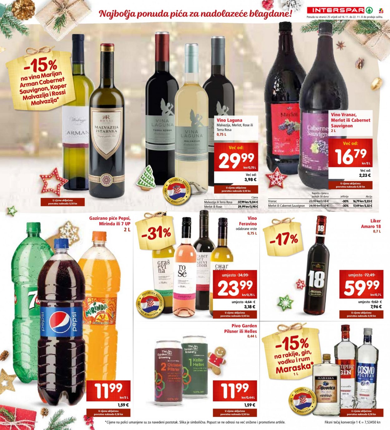 INTERSPAR katalog - 16.11.2022. - 22.11.2022. Stranica 25