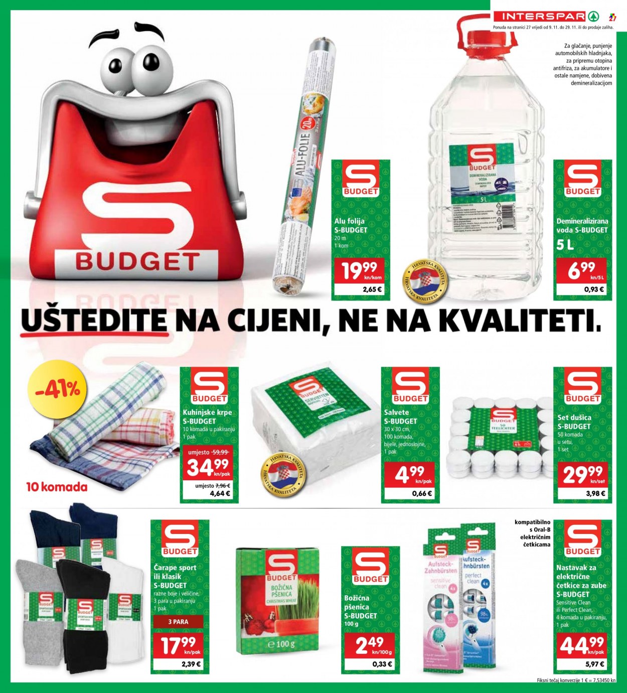 INTERSPAR katalog - 16.11.2022. - 22.11.2022. Stranica 27