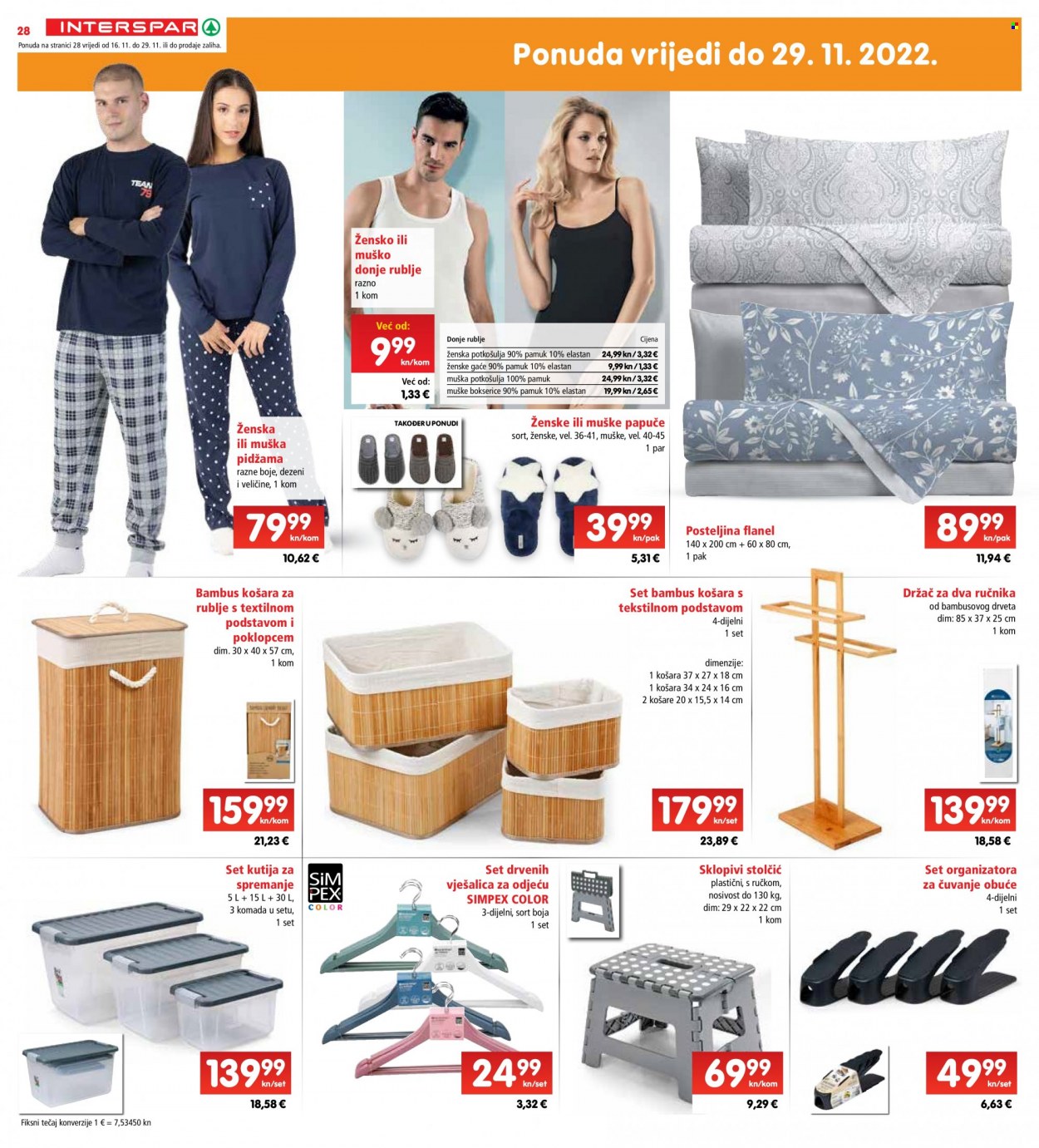 INTERSPAR katalog - 16.11.2022. - 22.11.2022. Stranica 28