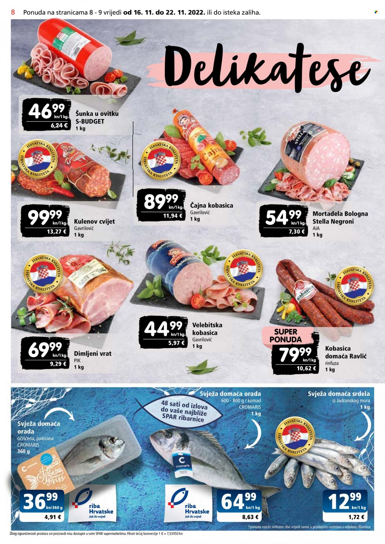 SPAR katalog - 16.11.2022. - 22.11.2022. Stranica 8