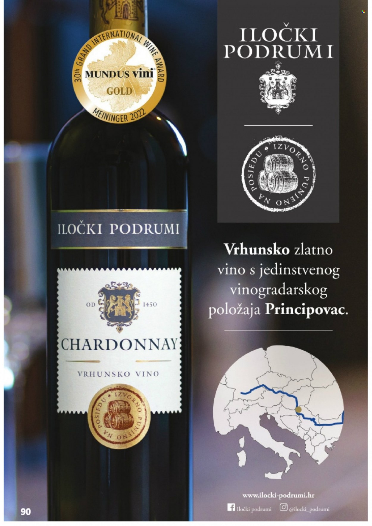 thumbnail - Vrutak katalog - Sniženi proizvodi - bijelo vino, Chardonnay, vino, Ilok, alkohol. Stranica 90.