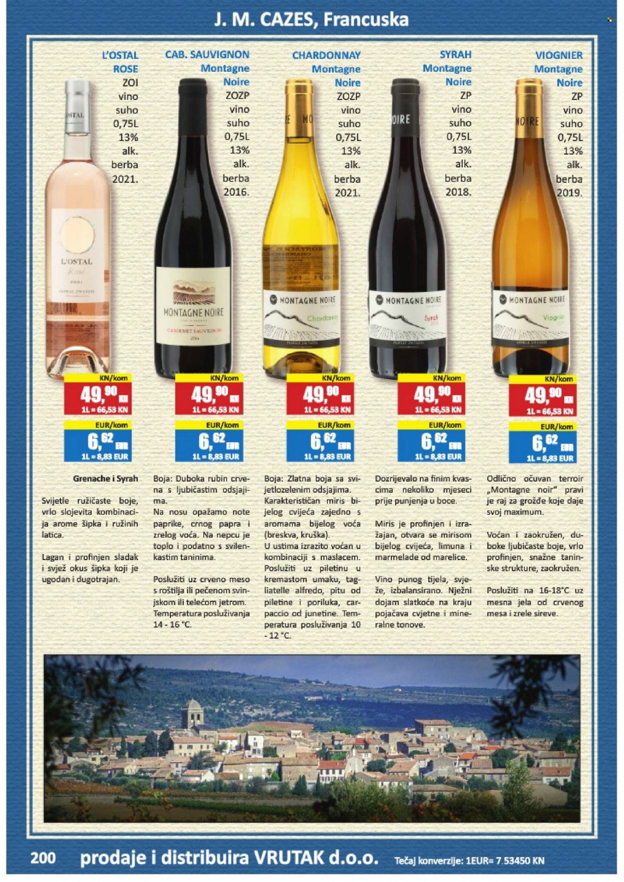 thumbnail - Vrutak katalog - Sniženi proizvodi - breskva, marelica, bijelo vino, Chardonnay, vino, Syrah, alkohol. Stranica 200.