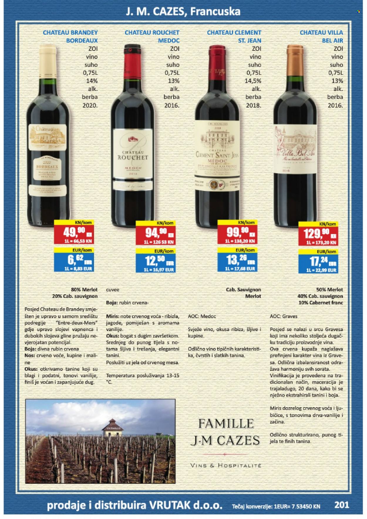 thumbnail - Vrutak katalog - Sniženi proizvodi - Finiš, Bordeaux, crno vino, Merlot, vino, alkohol. Stranica 201.