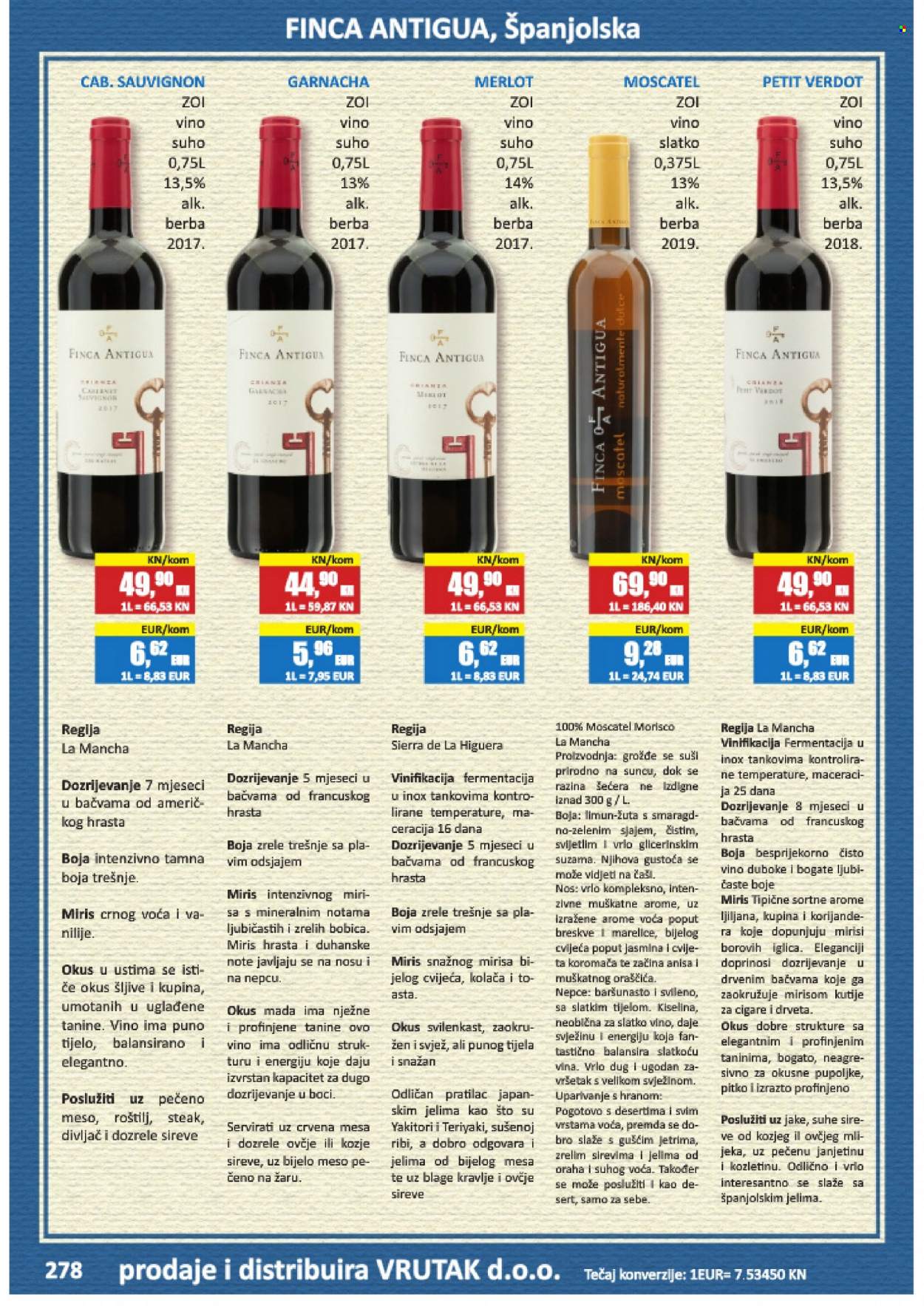 thumbnail - Vrutak katalog - Sniženi proizvodi - breskva, marelica, DOBRO, crno vino, garnacha, Merlot, Moscatel, vino, alkohol, Sierra. Stranica 278.