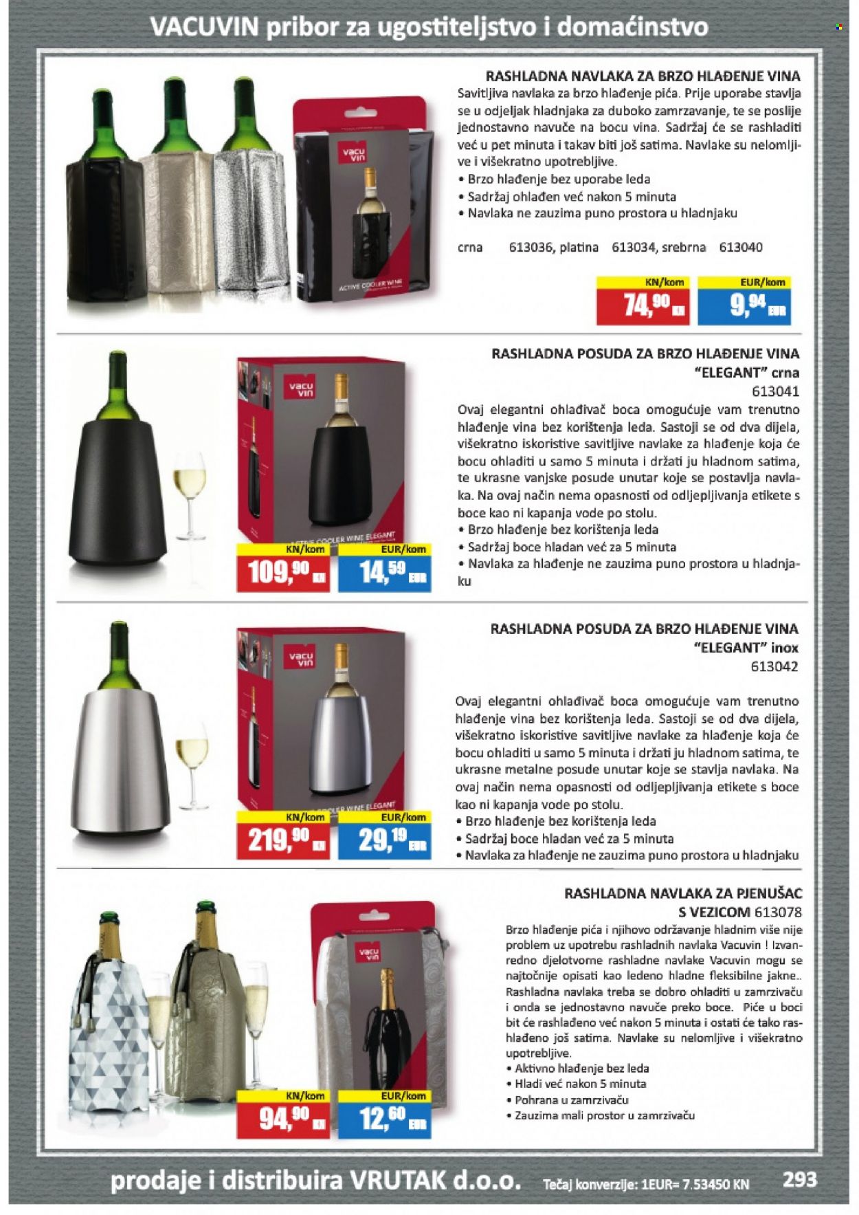 thumbnail - Vrutak katalog - Sniženi proizvodi - DOBRO, pjenušavo vino, boca za piće, posuda za hlađenje pića. Stranica 293.