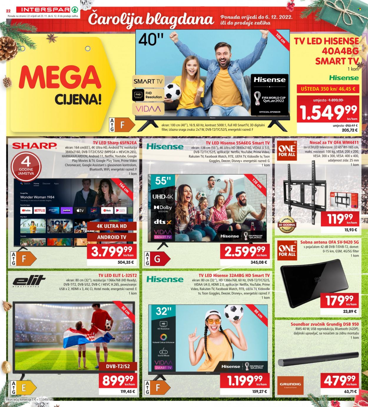 INTERSPAR katalog - 23.11.2022. - 29.11.2022. Stranica 22