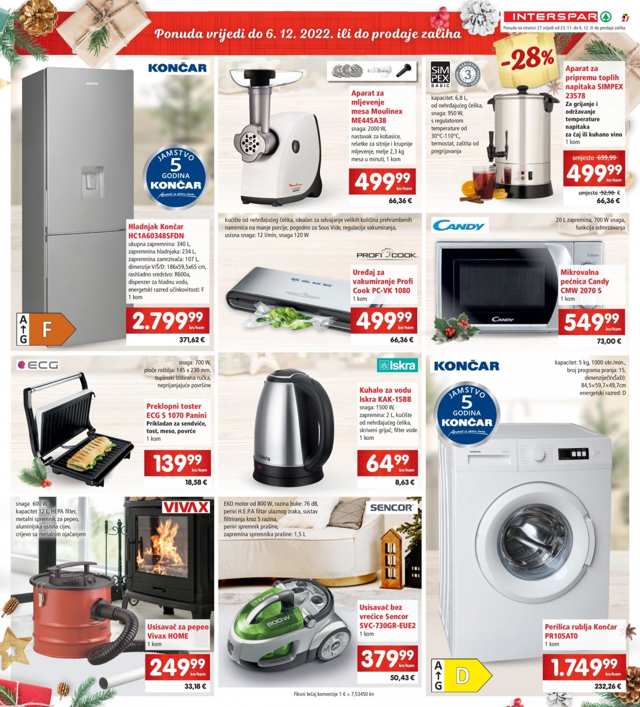 INTERSPAR katalog - 23.11.2022. - 29.11.2022. Stranica 27