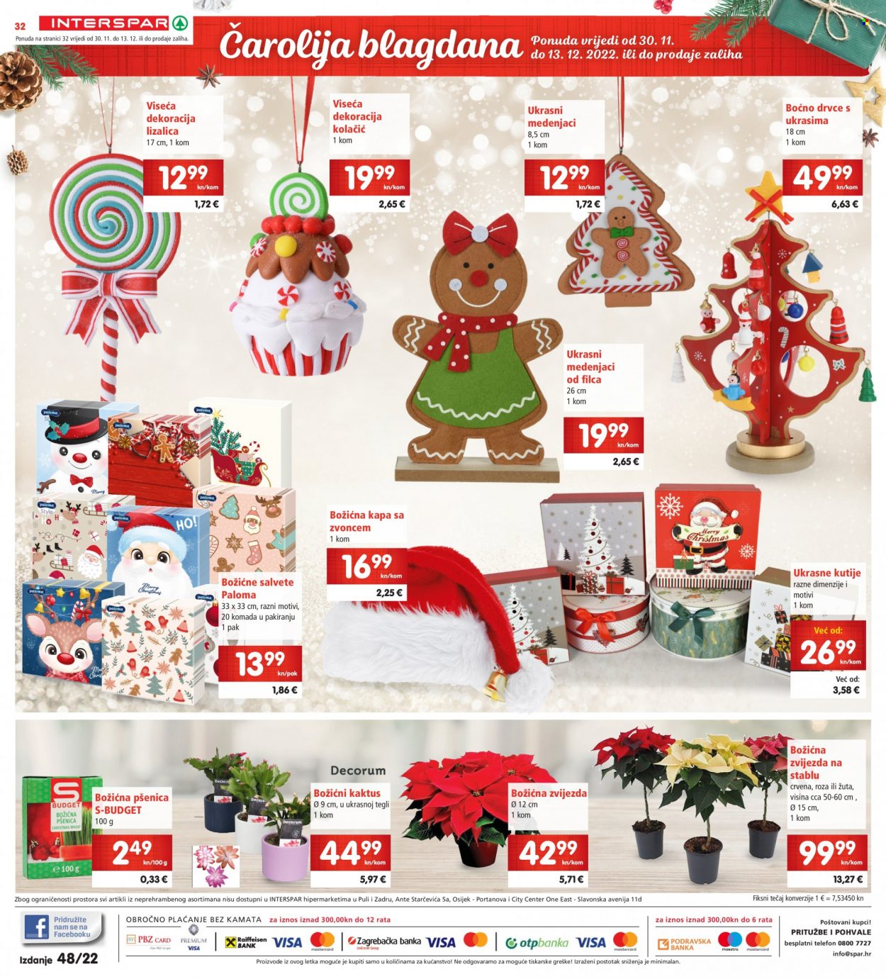 INTERSPAR katalog - 30.11.2022. - 06.12.2022. Stranica 32