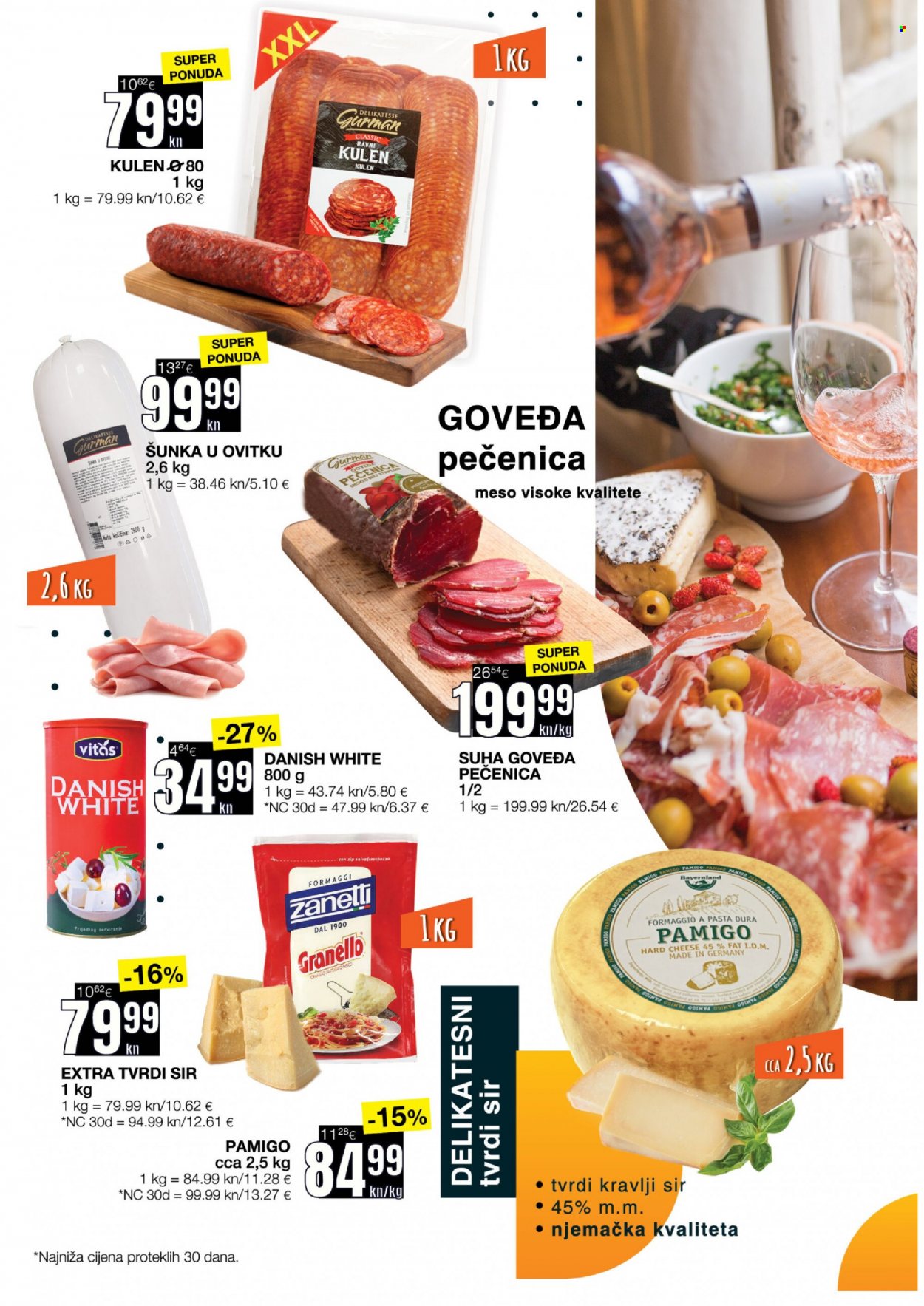 thumbnail - Stanić Horeca katalog - Sniženi proizvodi - kulen salama, pečenica, salame, šunka, sir, tvrdi sir, kravlji sir. Stranica 3.