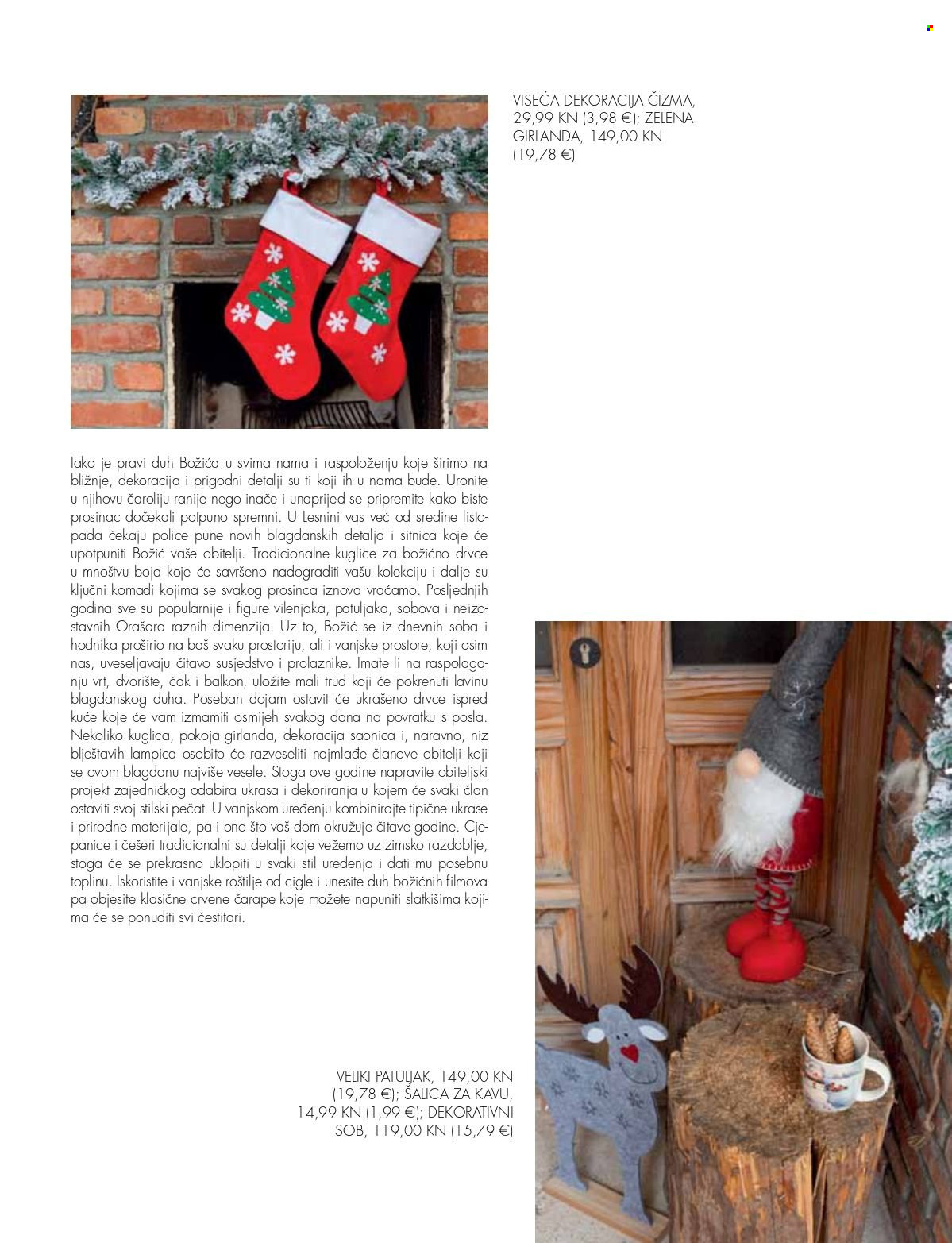 thumbnail - Lesnina katalog - 01.12.2022. - 20.04.2023. - Sniženi proizvodi - božićni ukrasi, šalica za kavu, ukras, dekoracija viseća, božićno drvce. Stranica 51.