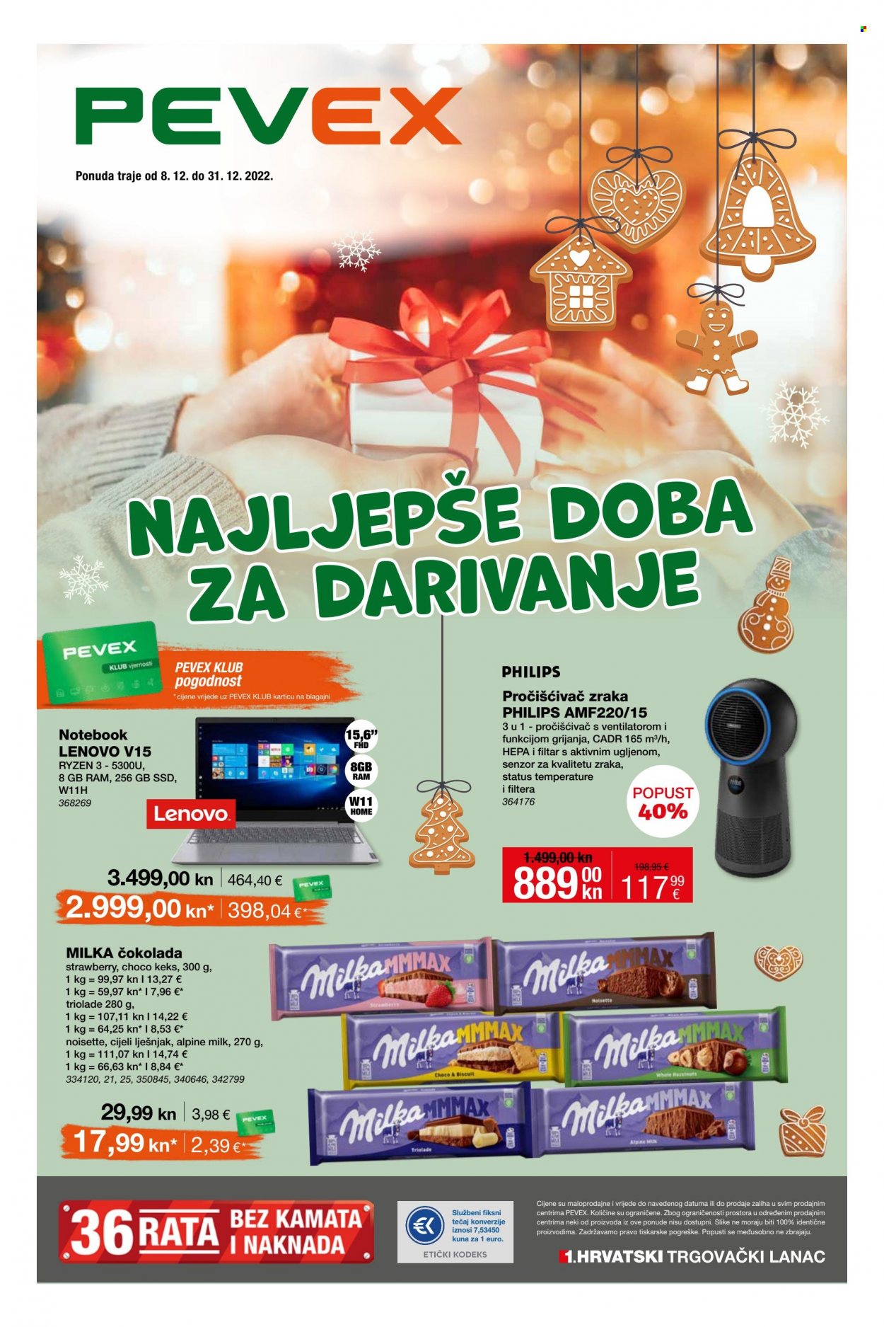 Pevex katalog - 08.12.2022. - 31.12.2022. Stranica 1