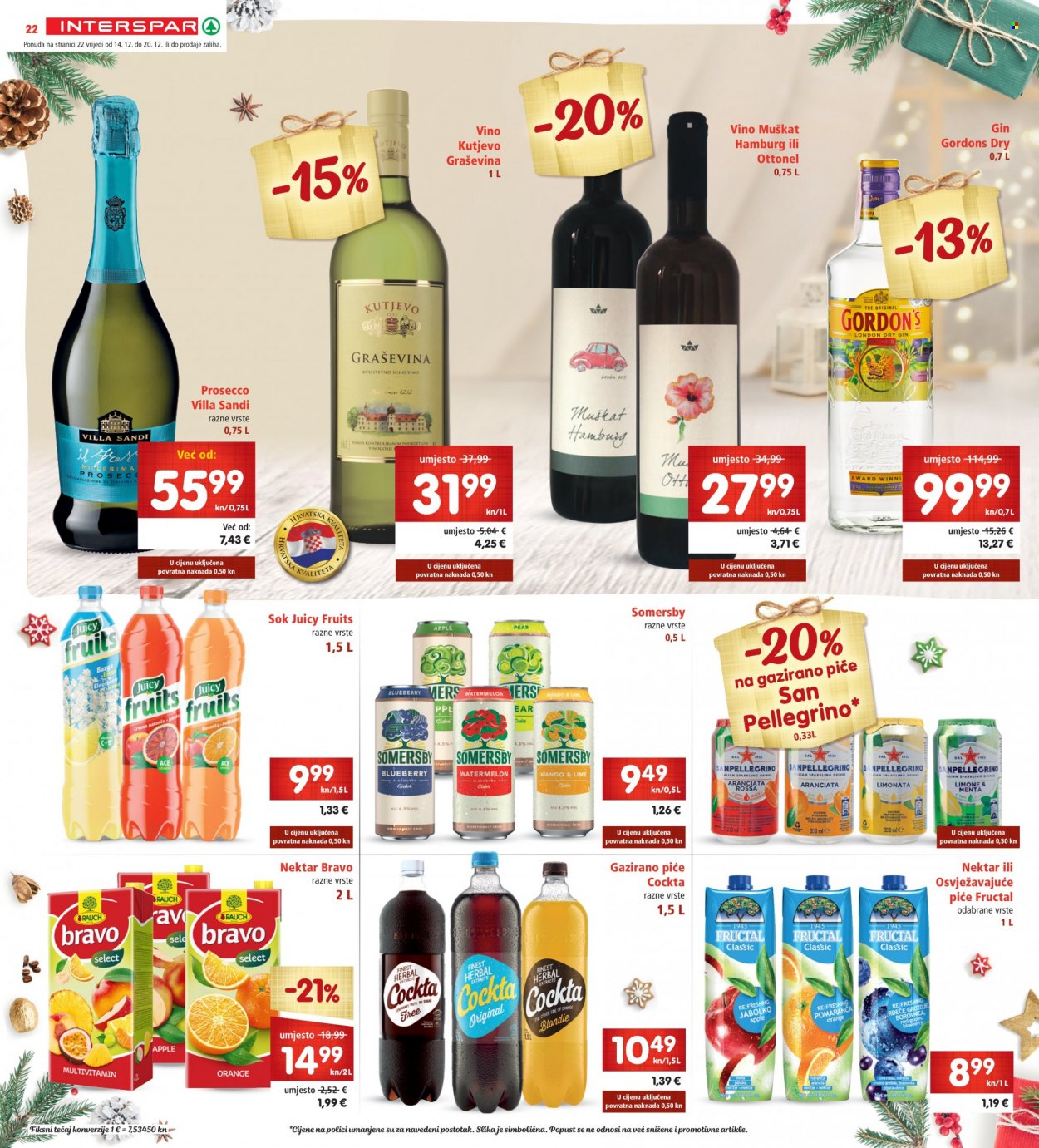 INTERSPAR katalog - 14.12.2022. - 20.12.2022. Stranica 22