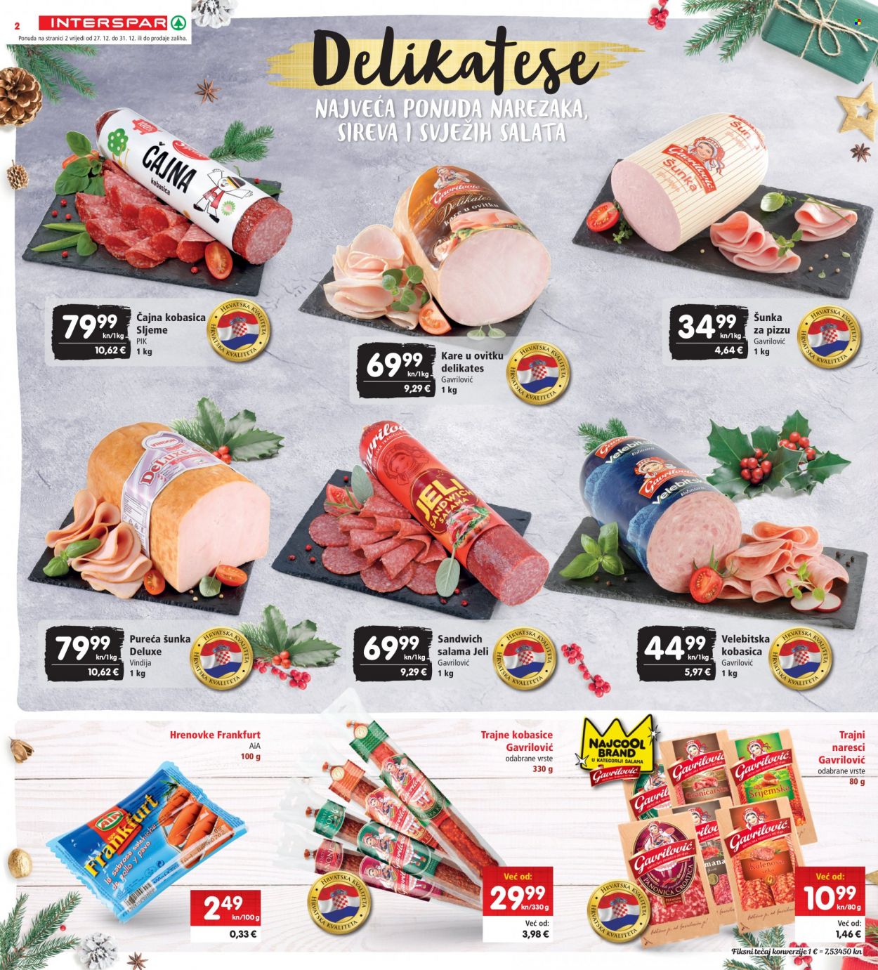 INTERSPAR katalog - 27.12.2022. - 31.12.2022. Stranica 2
