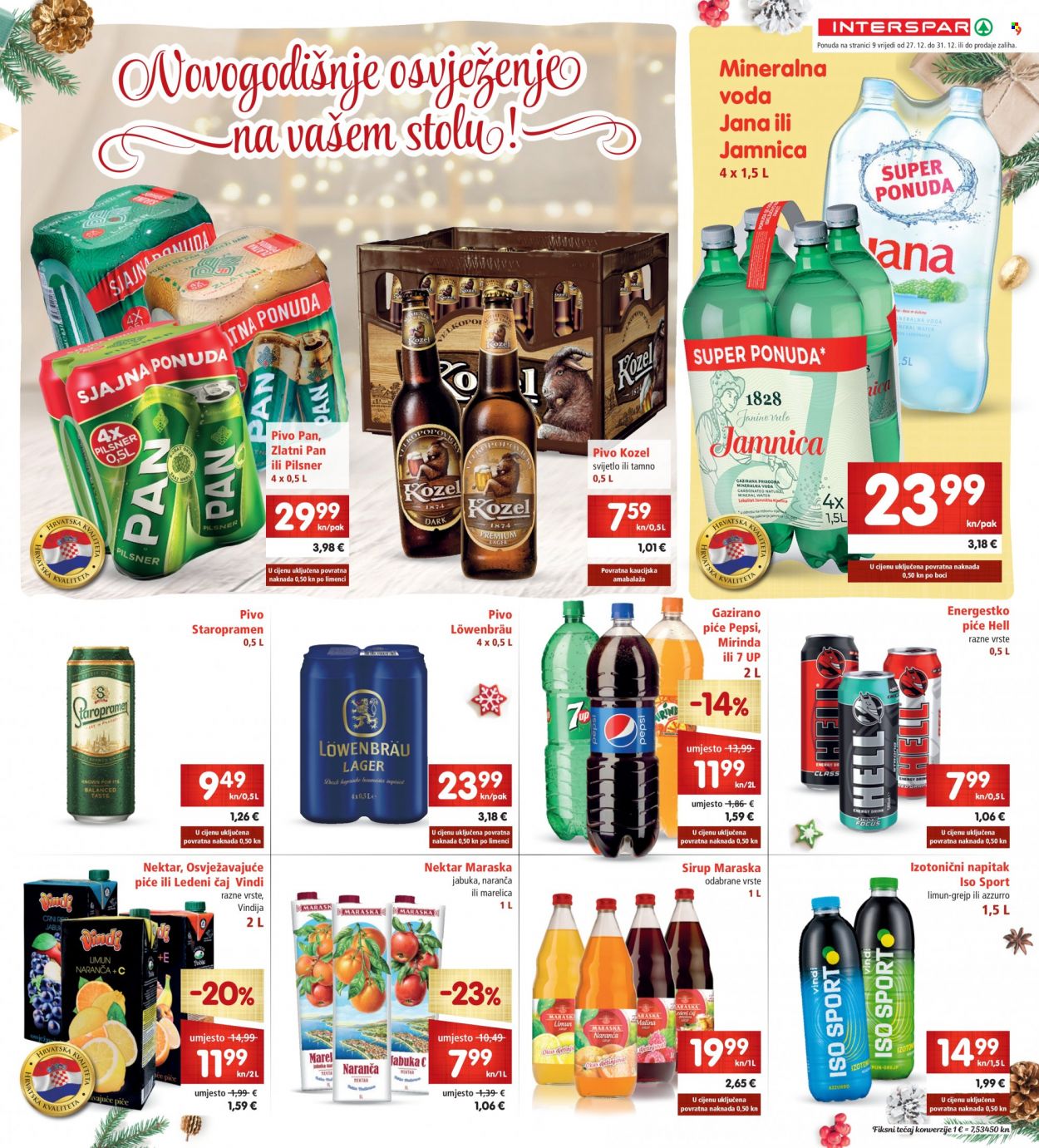 INTERSPAR katalog - 27.12.2022. - 31.12.2022. Stranica 9