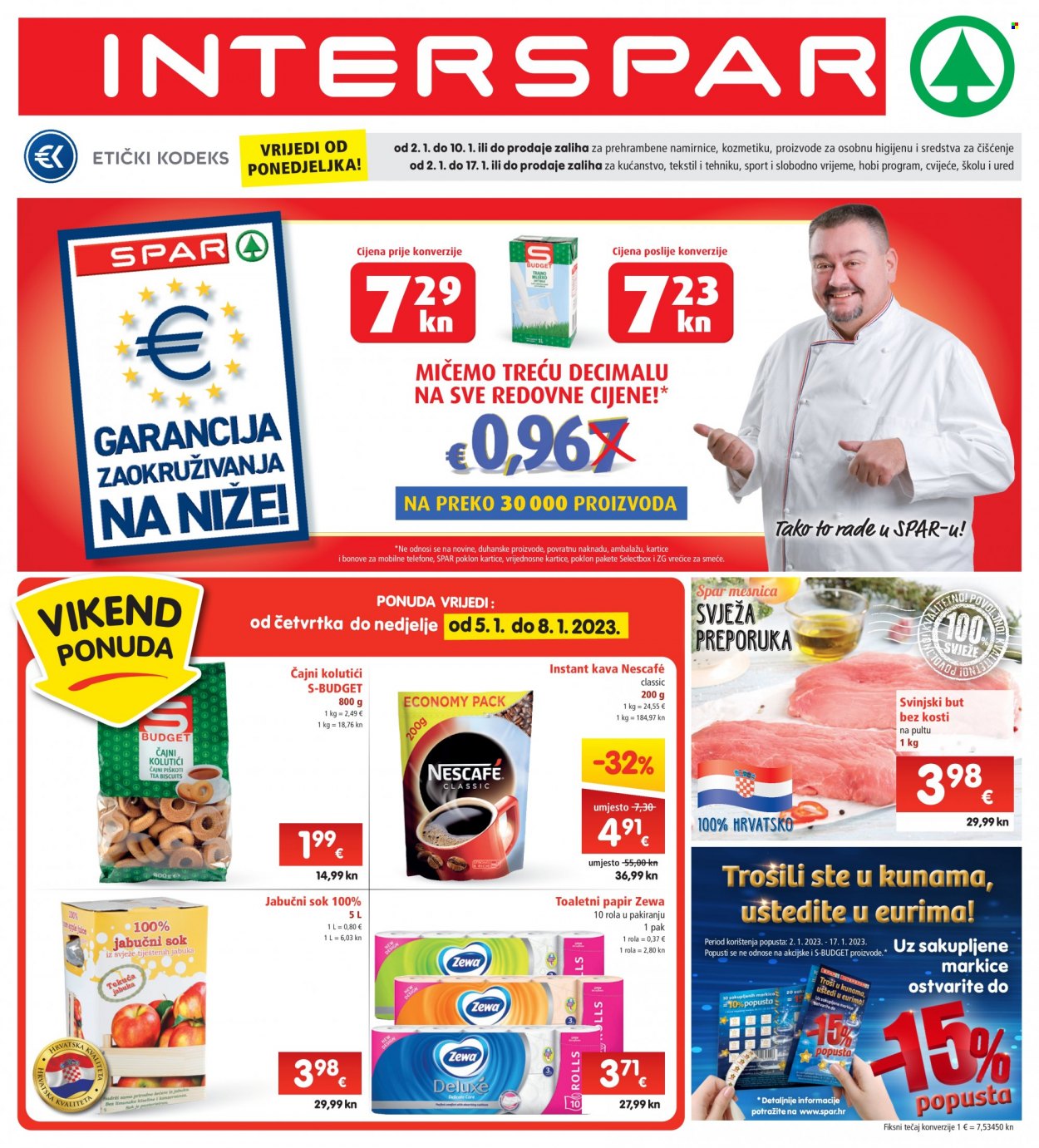 INTERSPAR katalog - 02.01.2023. - 10.01.2023. Stranica 1