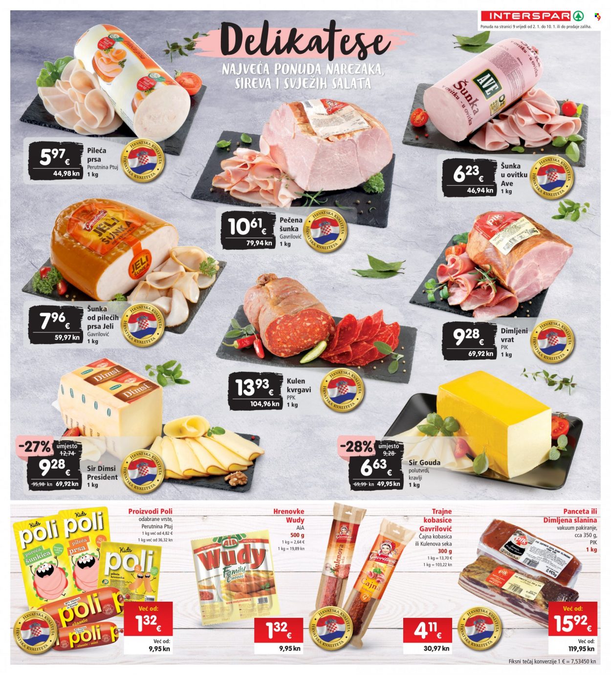 INTERSPAR katalog - 02.01.2023. - 10.01.2023. Stranica 9