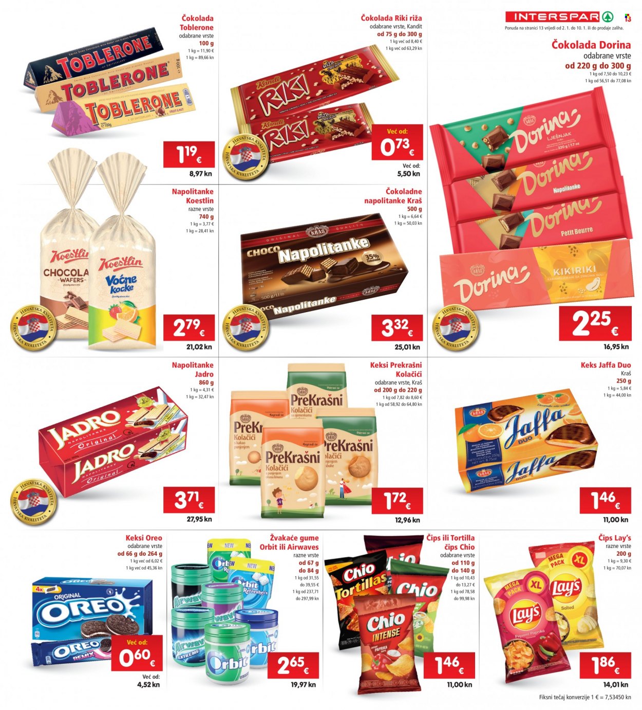 INTERSPAR katalog - 02.01.2023. - 10.01.2023. Stranica 13