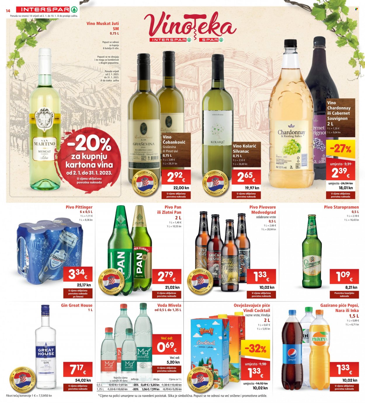 INTERSPAR katalog - 02.01.2023. - 10.01.2023. Stranica 14