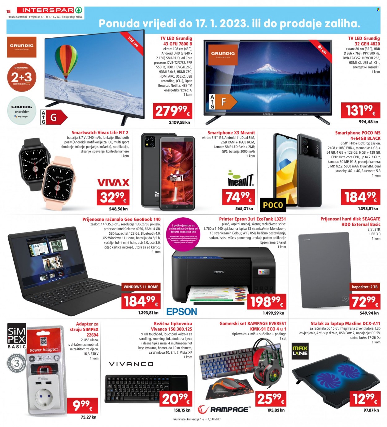 INTERSPAR katalog - 02.01.2023. - 10.01.2023. Stranica 18