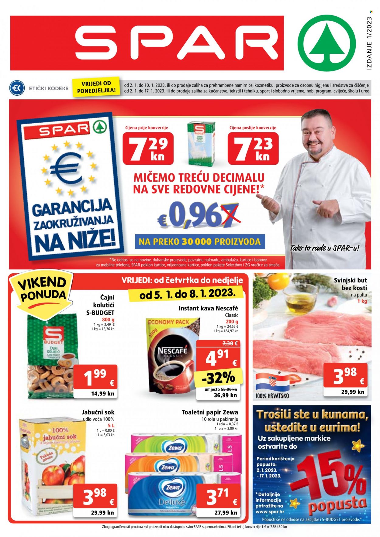 SPAR katalog - 02.01.2023. - 10.01.2023. Stranica 1