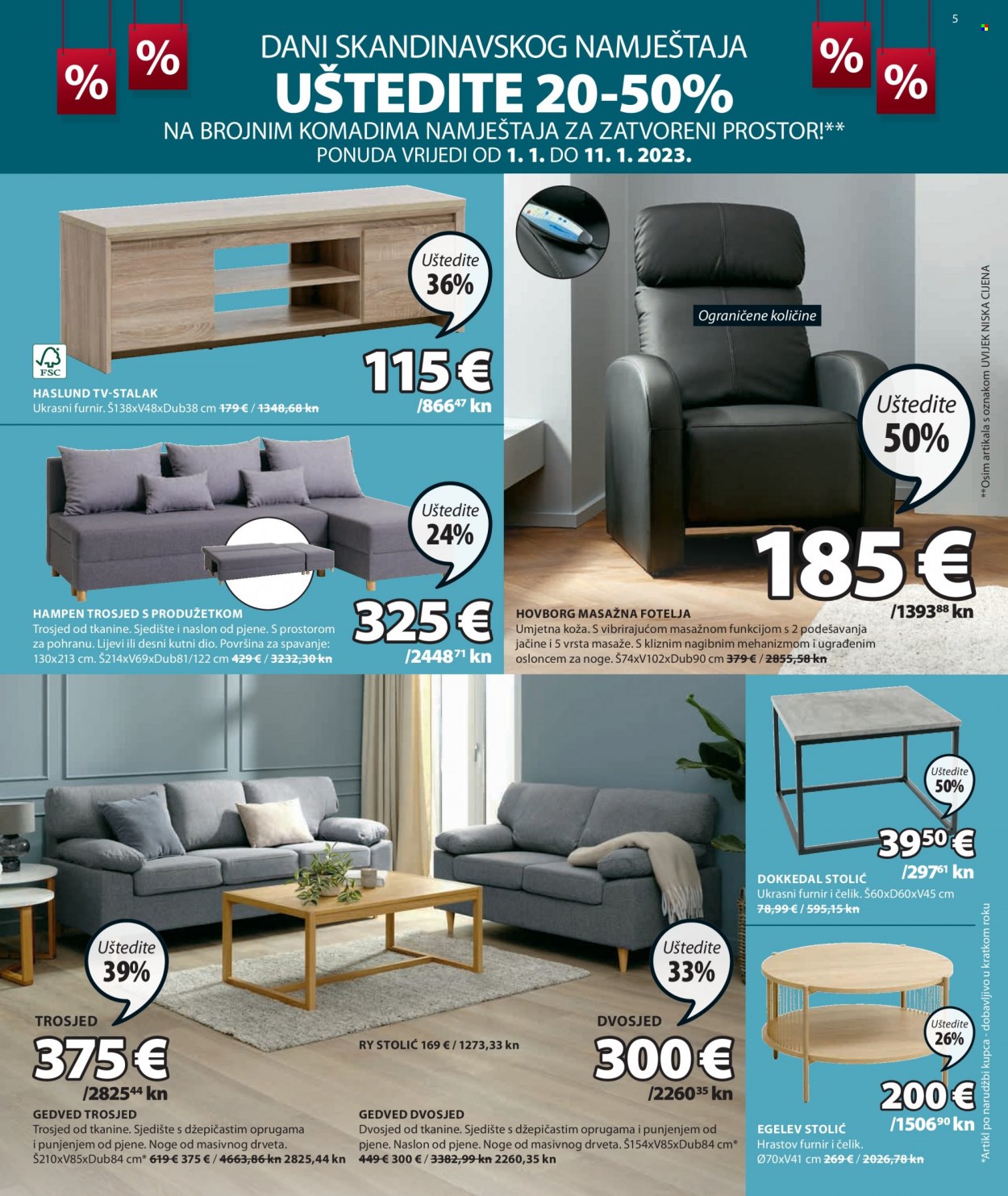 JYSK katalog - 01.01.2023. - 01.02.2023. Stranica 5