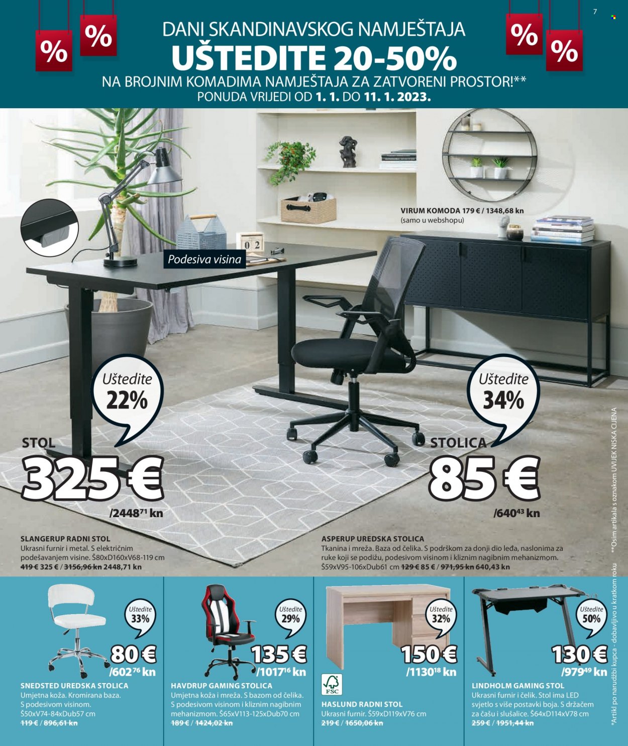 JYSK katalog - 01.01.2023. - 01.02.2023. Stranica 7