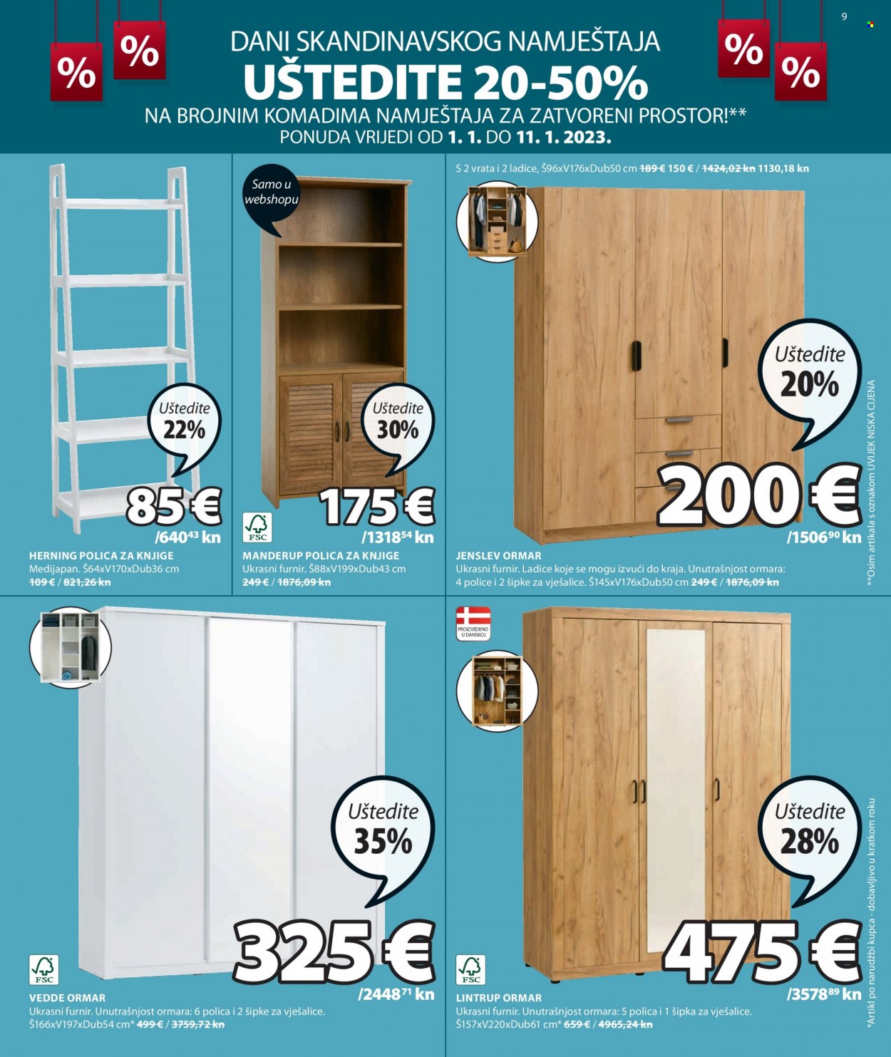 JYSK katalog - 01.01.2023. - 01.02.2023. Stranica 9