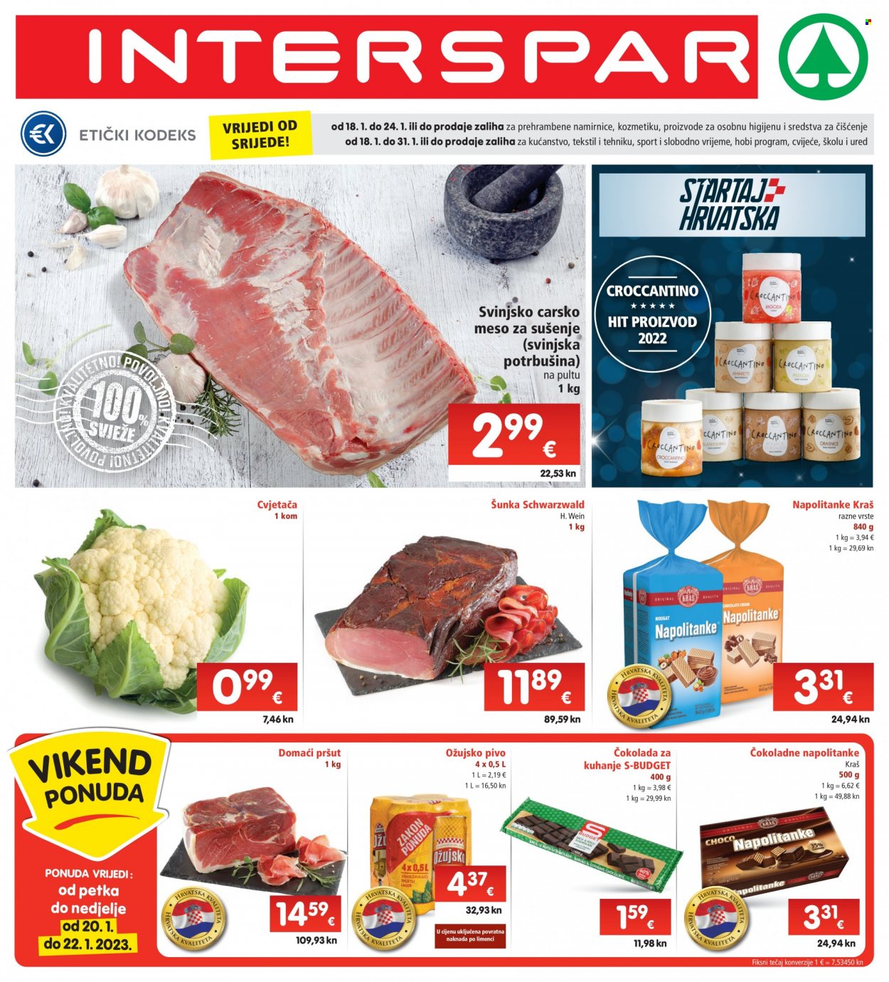 INTERSPAR katalog - 18.01.2023. - 24.01.2023. Stranica 1
