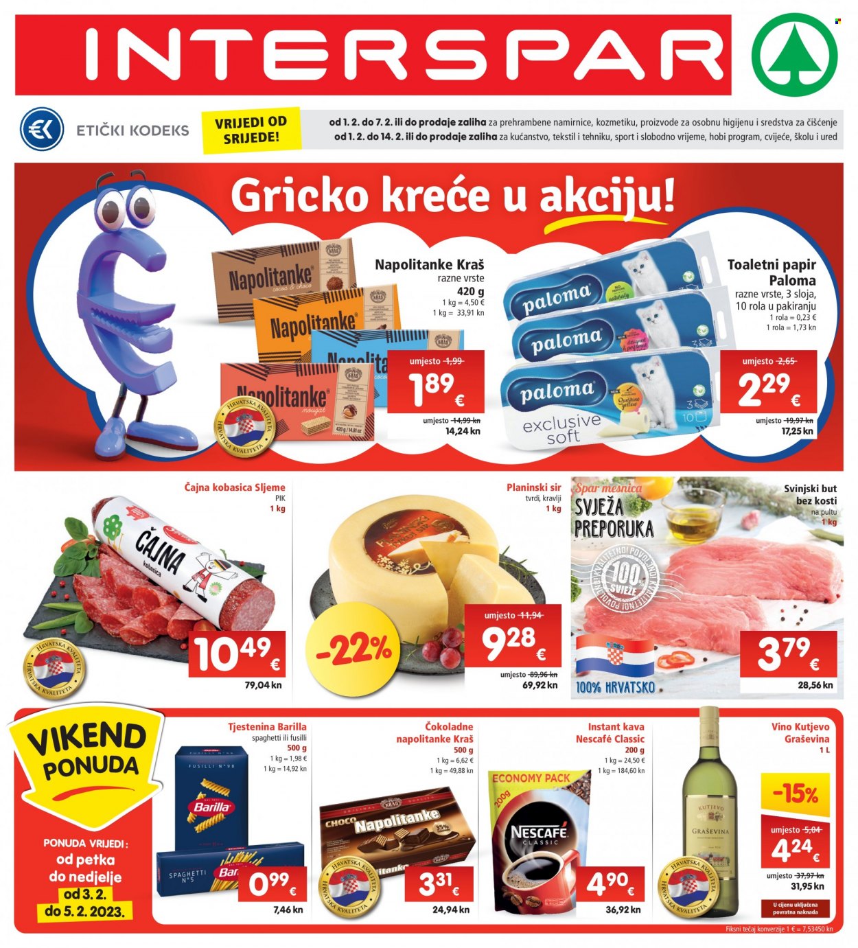 INTERSPAR katalog - 01.02.2023. - 07.02.2023. Stranica 1