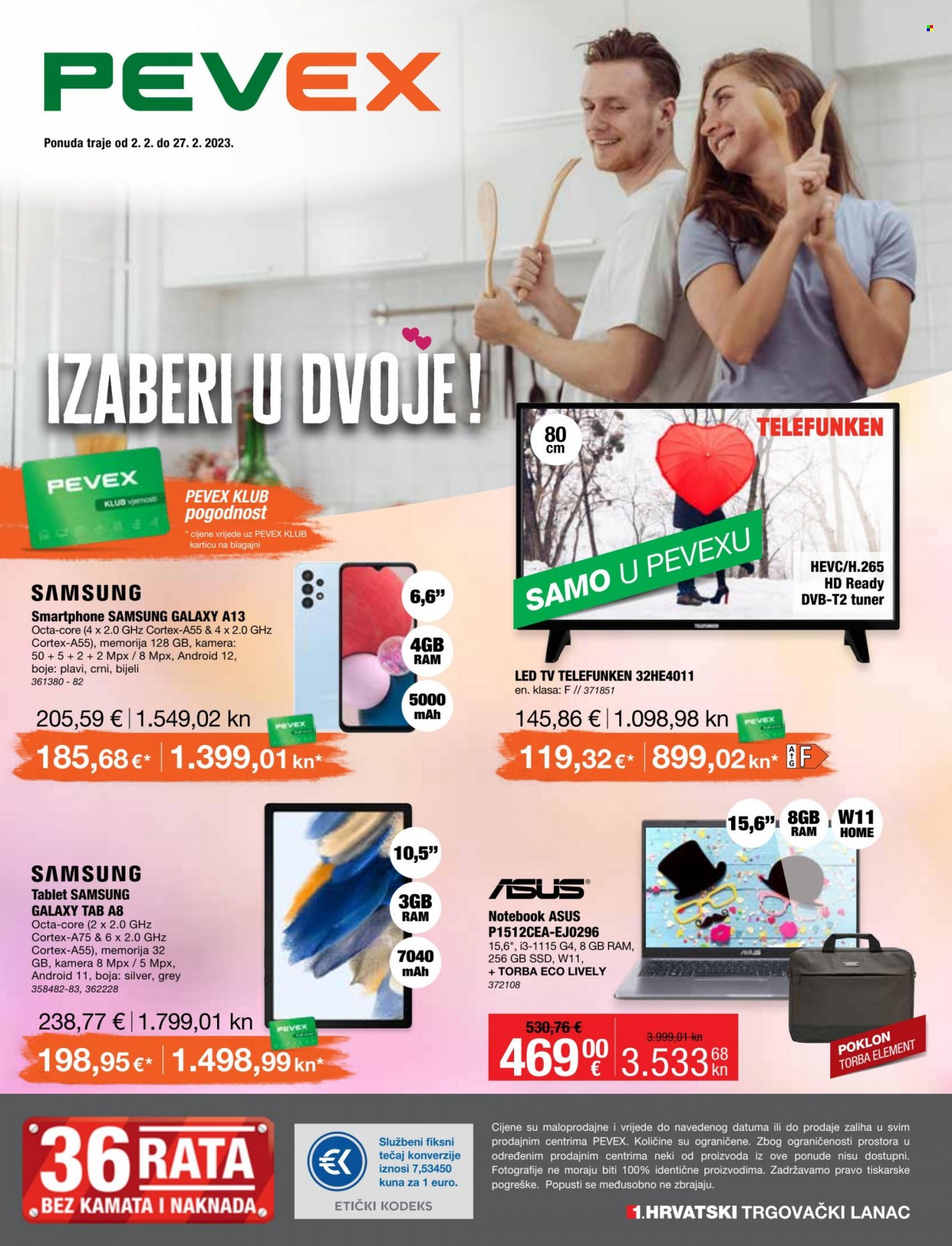 Pevex katalog - 02.02.2023. - 27.02.2023. Stranica 1