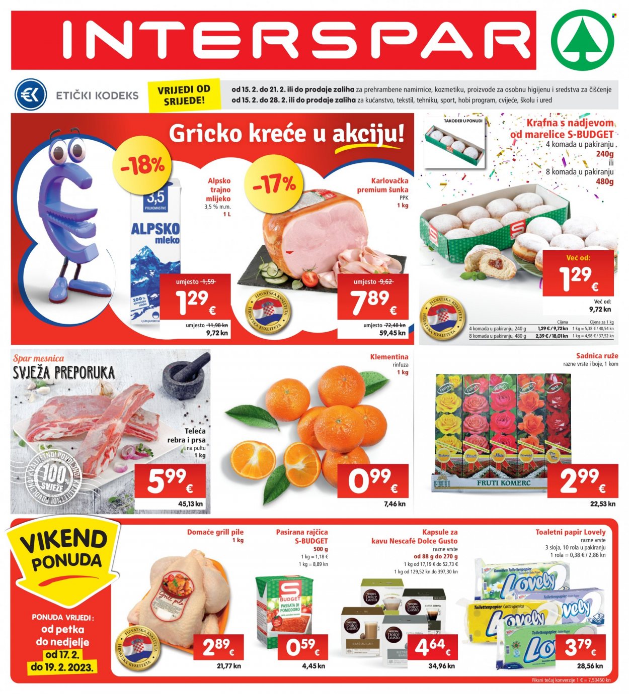 INTERSPAR katalog - 15.02.2023. - 21.02.2023. Stranica 1