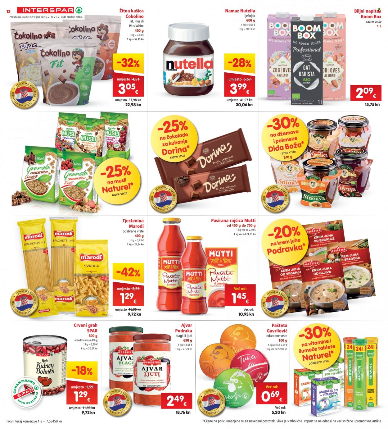 INTERSPAR katalog - 15.02.2023. - 21.02.2023. Stranica 12
