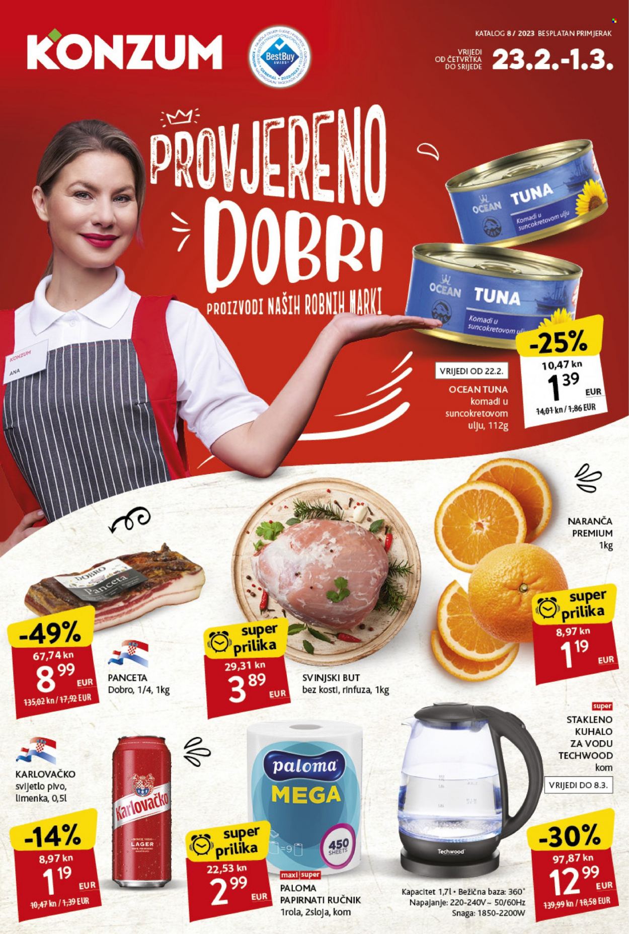 Konzum katalog - 23.02.2023. - 01.03.2023. Stranica 1