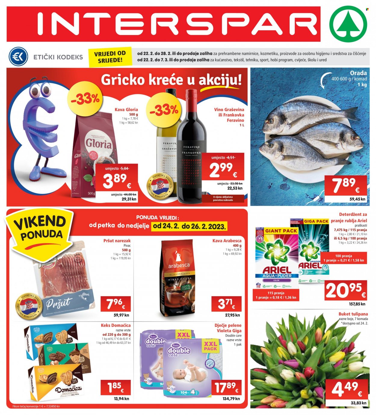 INTERSPAR katalog - 22.02.2023. - 28.02.2023. Stranica 1