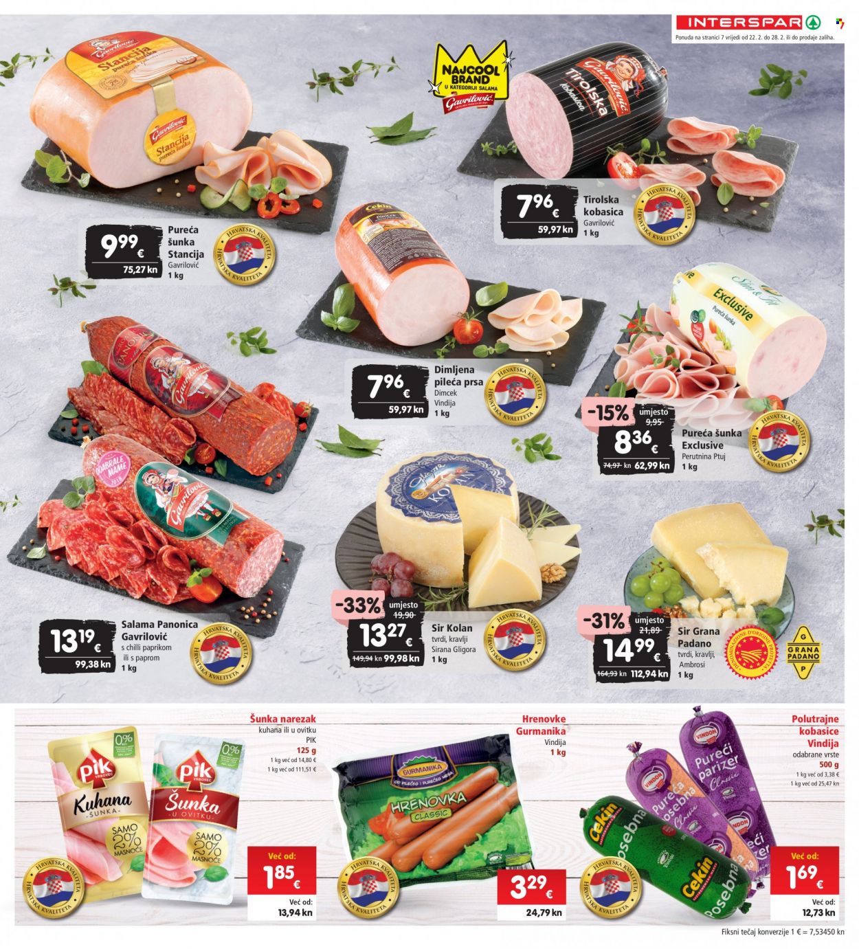 INTERSPAR katalog - 22.02.2023. - 28.02.2023. Stranica 7