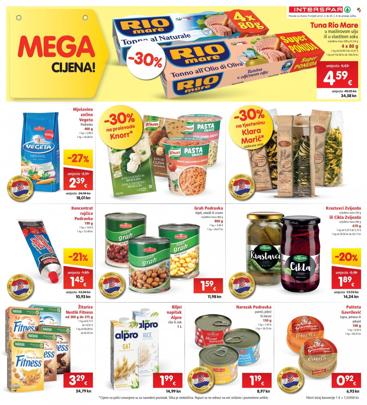INTERSPAR katalog - 22.02.2023. - 28.02.2023. Stranica 9